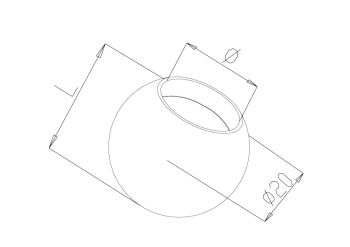 Ball Stop - Model 0750 CAD Drawing